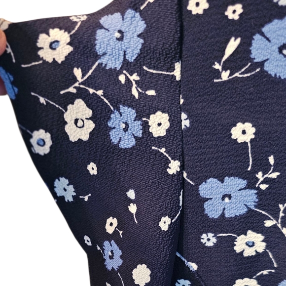 MICHAEL KORS Navy with Blue and White Flowers Dress - Picture 4 of 6